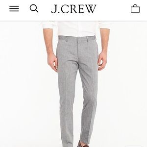 J. Crew Grey Slim Bowery Pant. Size 32/32